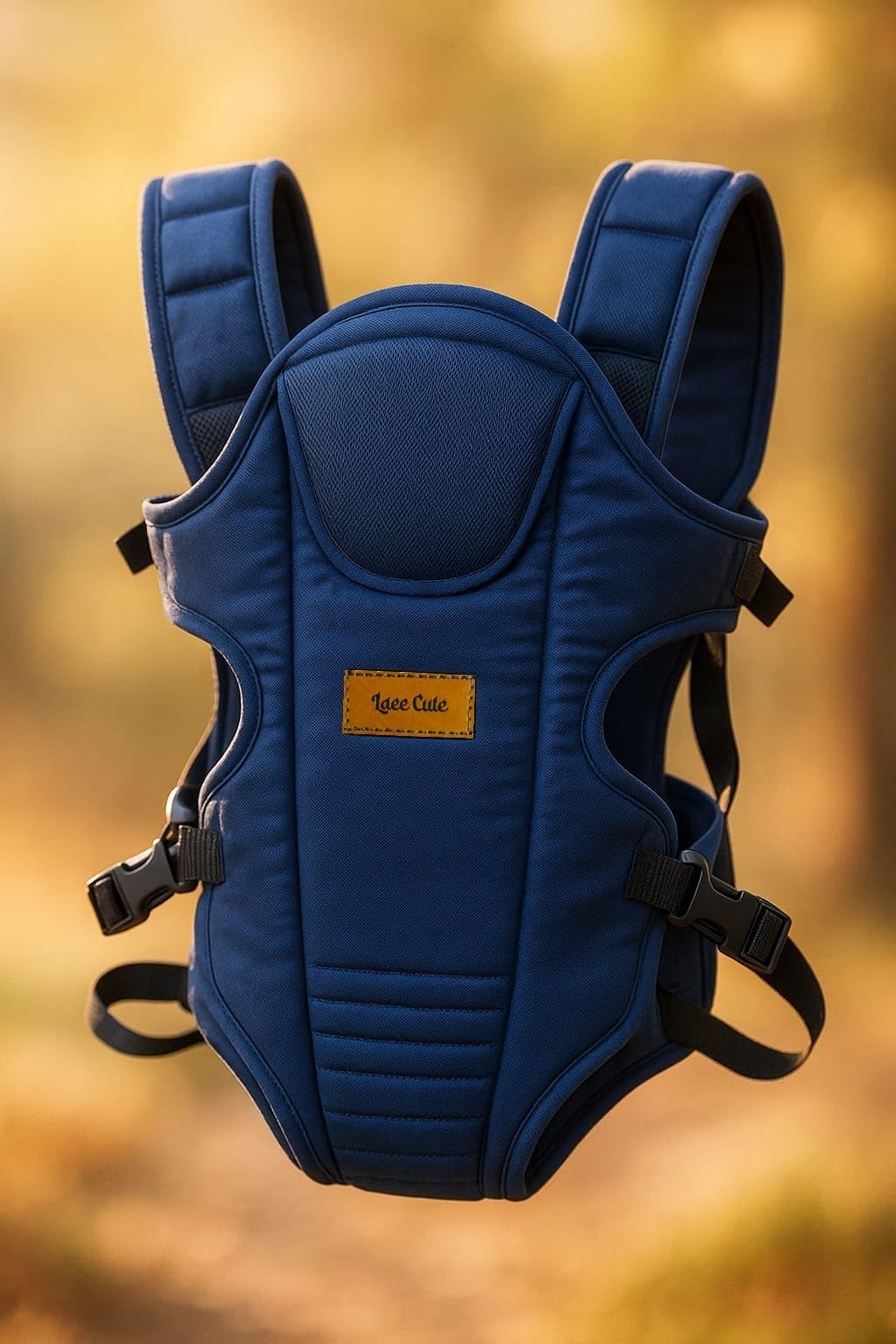Laee cute Hip Seat Baby Carrier with 4 Carry Positions, Baby Carrier with Hip seat for 6 to 24 Months Baby, Adjustable New-Born to Toddler Carrier, Max Weight Up to 15 Kgs (Black) (Full Blue)-image-20