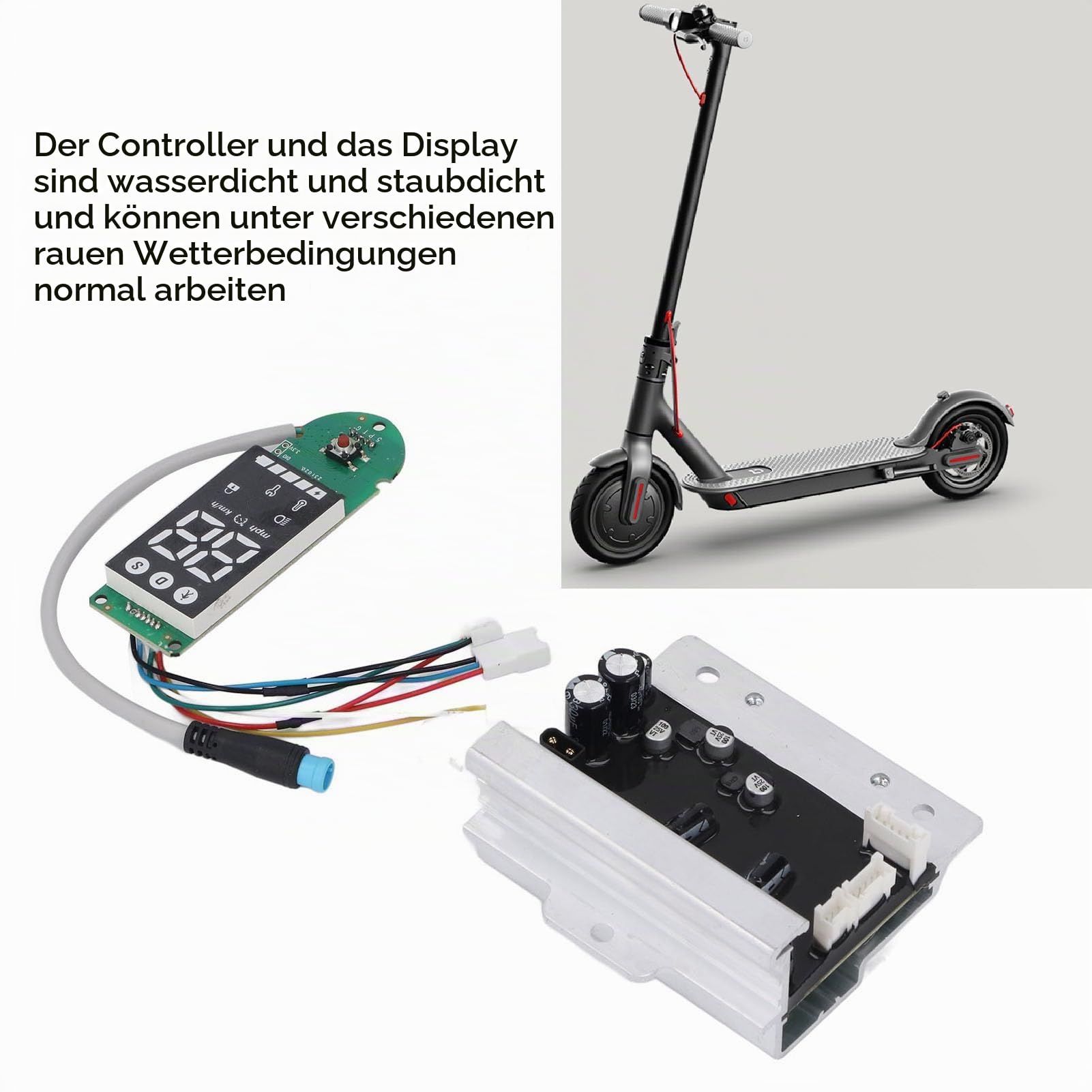 BuyWeek Elektroroller Controller Dashboard Kit für Xiaomi MI4 PRO, E-Roller Motherboard Controller Armaturenbrett Kit E-Scooter Ersatz Zubehör