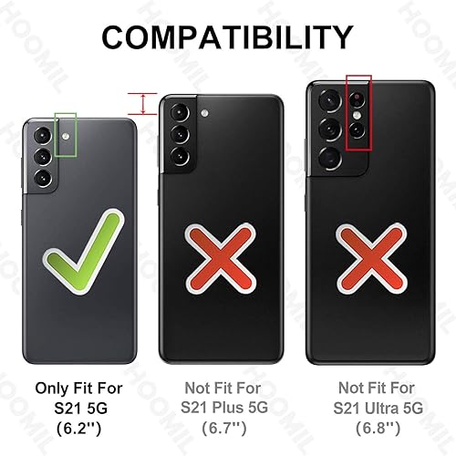 Miniatura 2 de Galaxy S21 Funda con tarjetero, funda protectora híbrida de silicona para Samsung Galaxy S21 - Negro