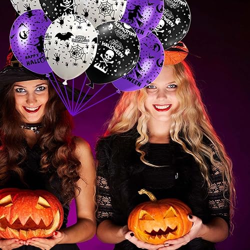 Miniatura 61 de Globos de aluminio de Halloween, globos de cumpleaños de Halloween, número 1, araña, momia, calabaza, murciélago, fantasma, globos para decoración