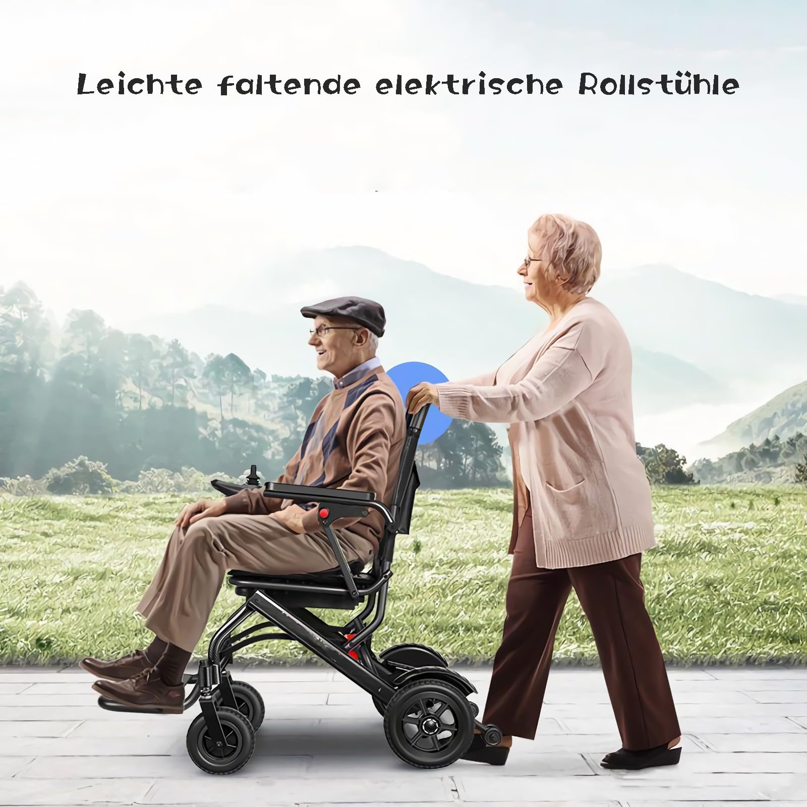 Lekkie elektryczne wózki inwalidzkie (tylko 13,6 kg) dla dorosłych, przenośny składany wózek inwalidzki elektryczny - rozmiar podróżny - do 20 mil - Wsparcie 200 kg, zmotoryzowane wózki inwalidzkie