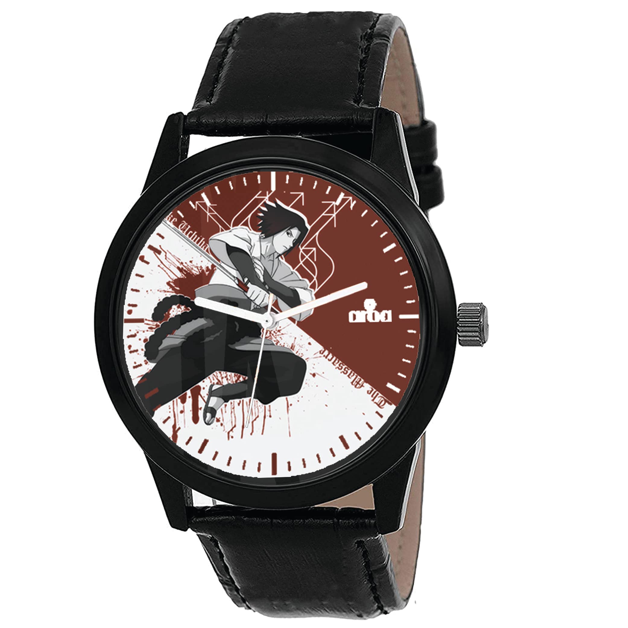 AROA Watch New Watch for Cool Sasuke Blood Splatter Model : 609 Black Metal Type Analog Black Strap Watch Black Dial for Men Stylish Watch for Boys (B0C6HWC93S) Amazon Price History, Amazon Price Tracker