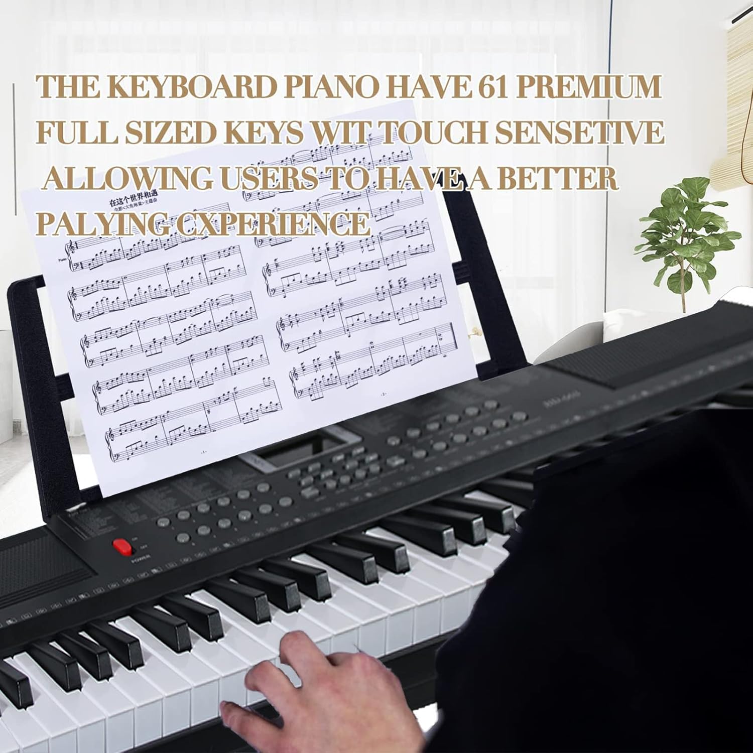 Buy LKFDFIA Keyboard Piano 61 Key Electric Piano Keyboard for Beginners