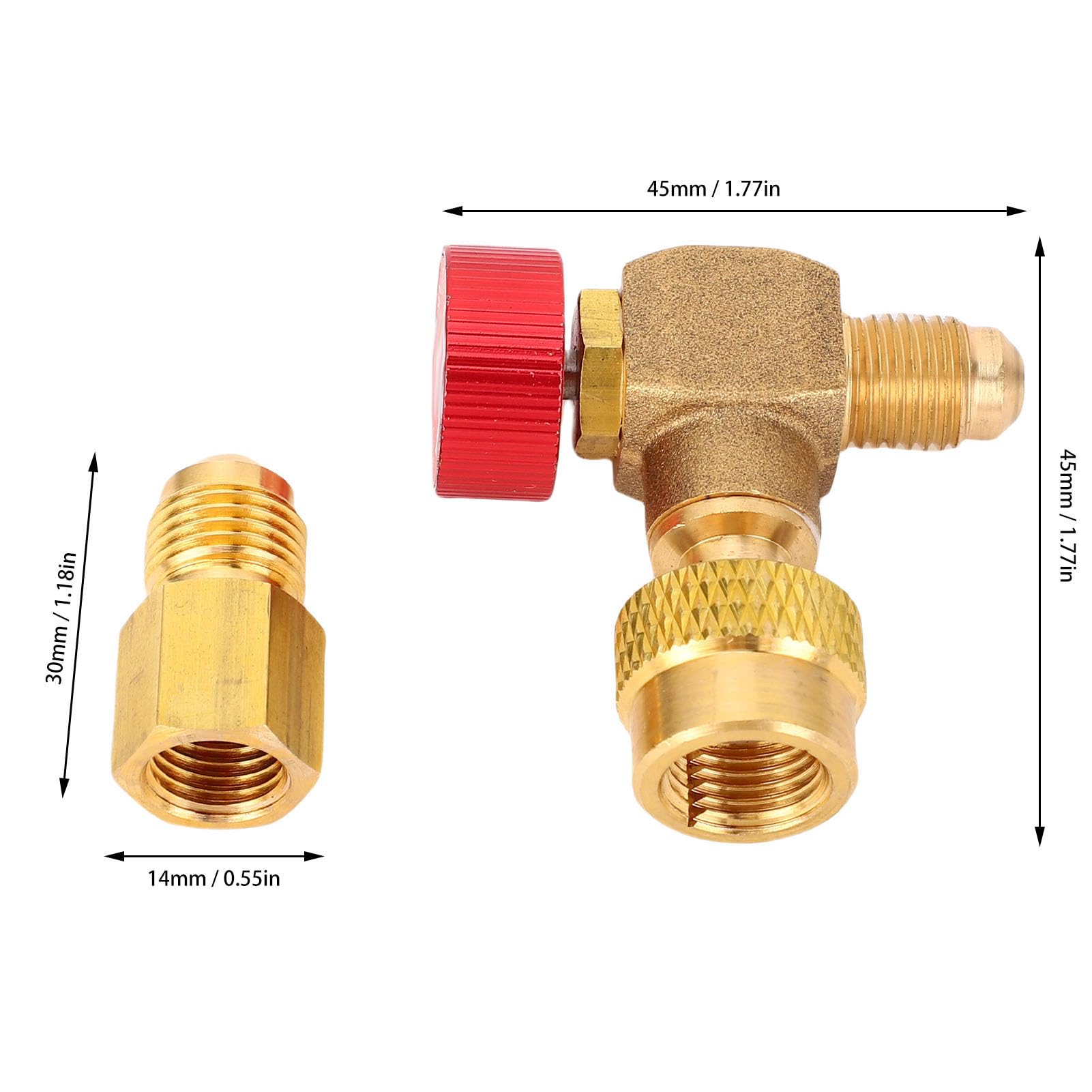 REPORSHOP Tubo Di Carica Per Refrigerante 1500mm – Raccorderia 1/4 X 5/16, Pressione Max 800 PSI, Per Gas R410 E R32 - 2