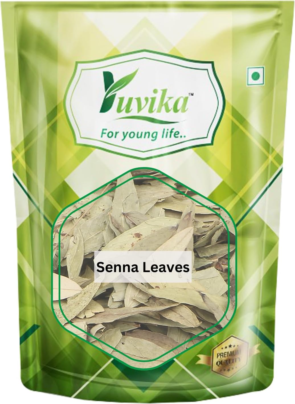 YUVIKA Senna Leaves - Sanay Leaves Spl. - Cassia Angustifolia - Senna Alexandrina 400 Grams