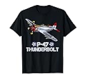 World War 2 P-47 Thunderbolt Fighter Airplane T-Shirt