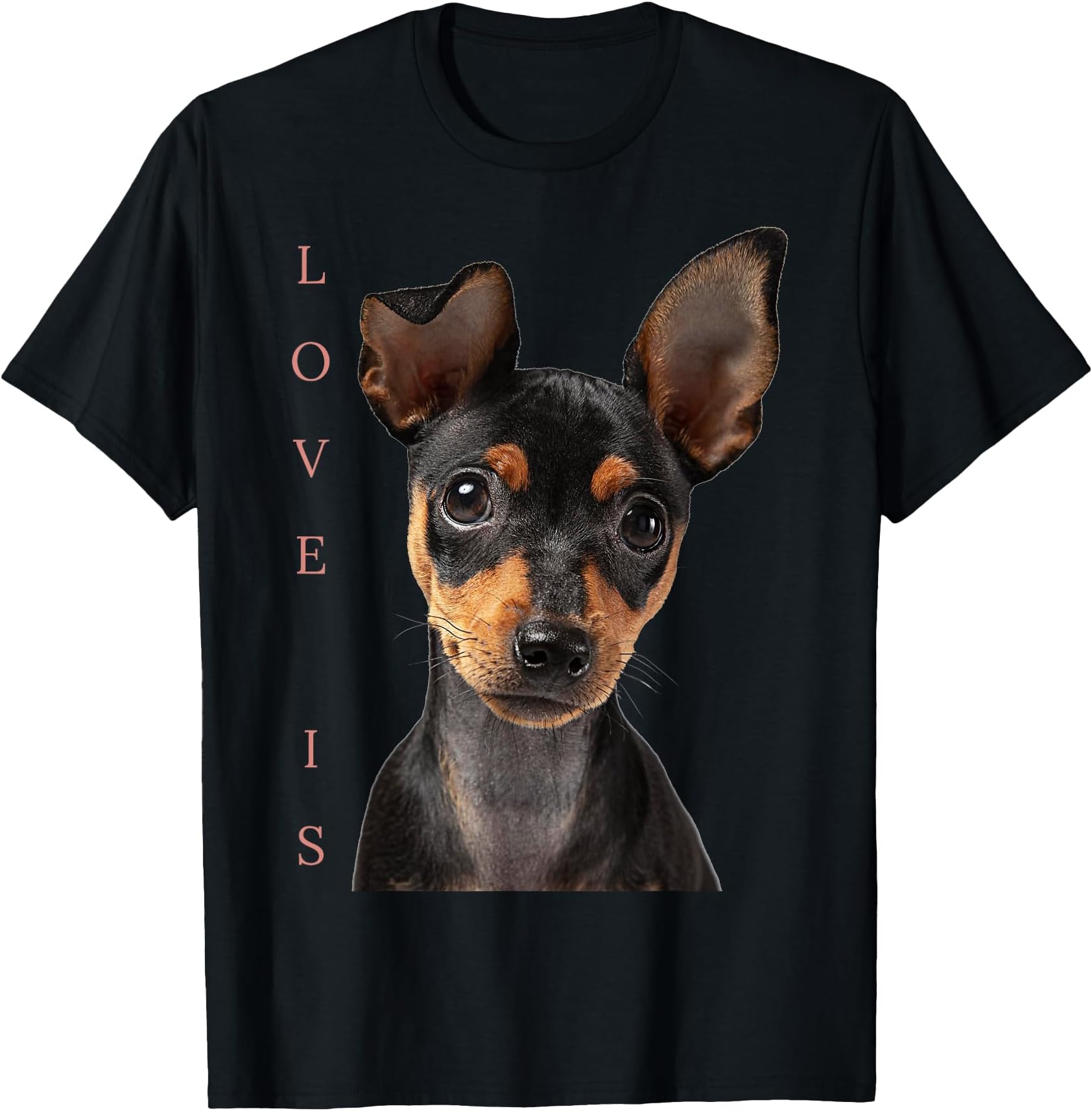 Miniature Pinscher Shirt Dog Mom Dad Tshirt Love Puppy Pet T-Shirt