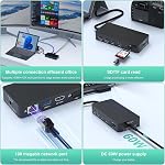 Microsoft Surface Dock Triple Display (4K HDMI +VGA), 11 in 1 Surface Pro Docking Station with Power, Surface Dock for Surface Pro 10/9/8/X/7/6/5/4/3, Surface Laptop go/6/5/4/3/2/1, Surface Book 3/2/1