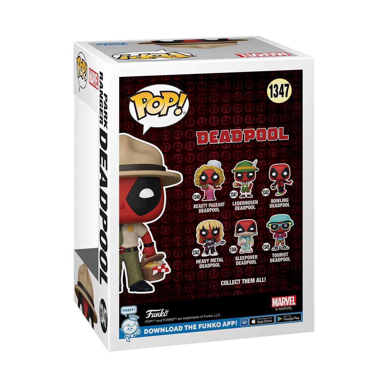 Pop! Deadpool 1347- Park Ranger Deadpool Exclusive, Red, normal - Image 3