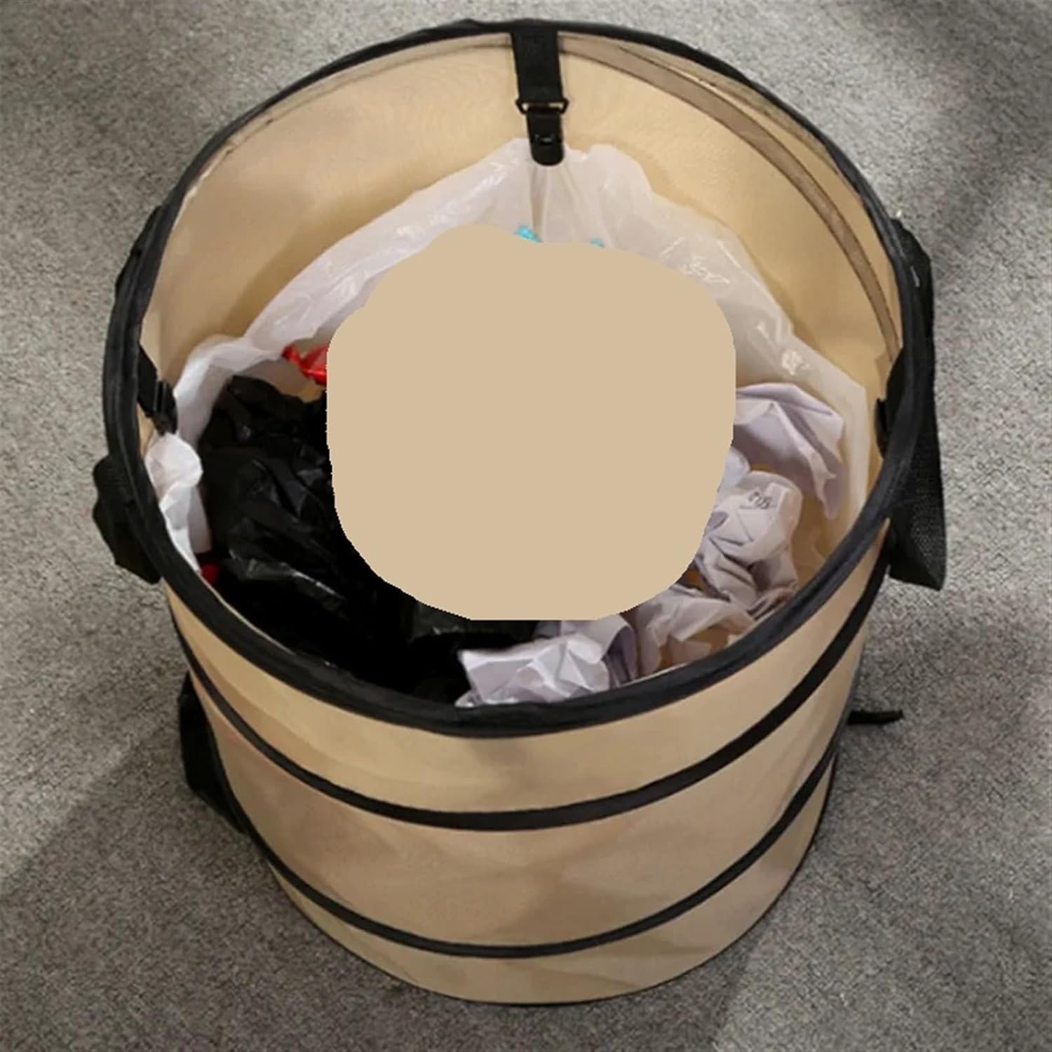 Garden Waste Bag,Garden Leaf Bag, Collapsible Container Leaf Trash Can Reusable Portable Waterproof Waste Home Outdoor Yard Gardening Bag Garden Garbage Storage Garden Waste Bags(Dark Green)