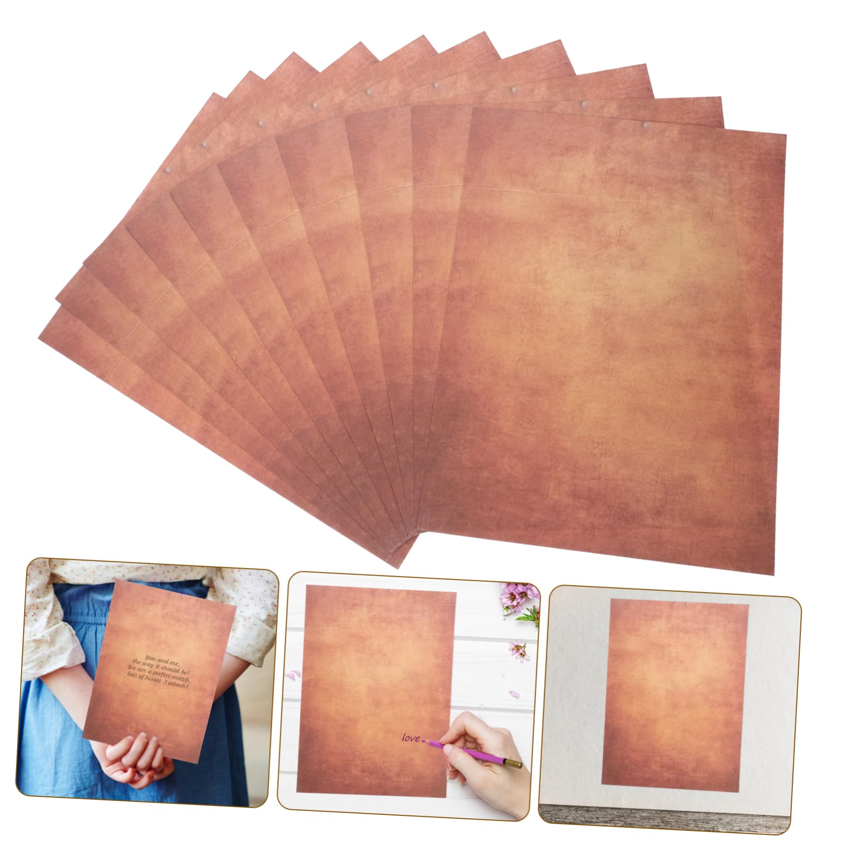 100 Blatt Briefpapier-packung – Retro-vintage-stil – Blanko-briefpapier – Ideal Für Schreibbedarf