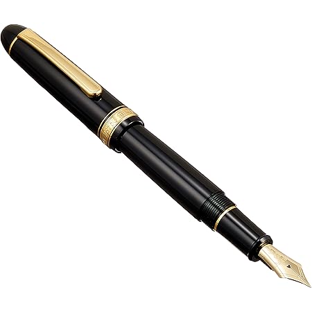 Platinum Fountain Pen #3776 Century (Extra Fine, Black in Black)