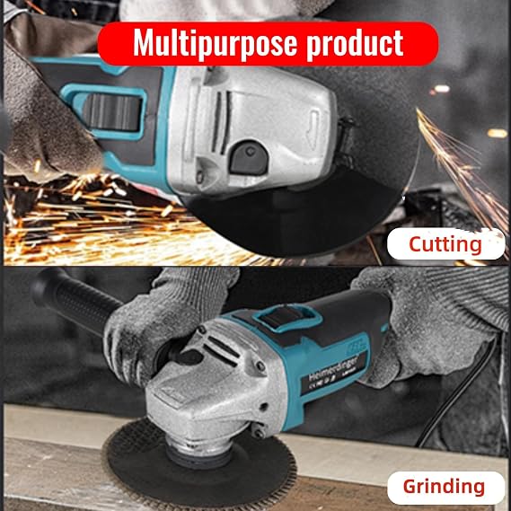Brushless Angle Grinder for Makita 18V, 4-1/2 Cutting Tool | Power Electric Cut Off Tool,Brushless Motor Efficiency, 3-Speed Adjustable Control, Quick Tool-Free Operation