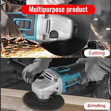Brushless Angle Grinder for Makita 18V, 4-1/2 Cutting Tool | Power Electric Cut Off Tool,Brushless Motor Efficiency, 3-Speed Adjustable Control, Quick Tool-Free Operation