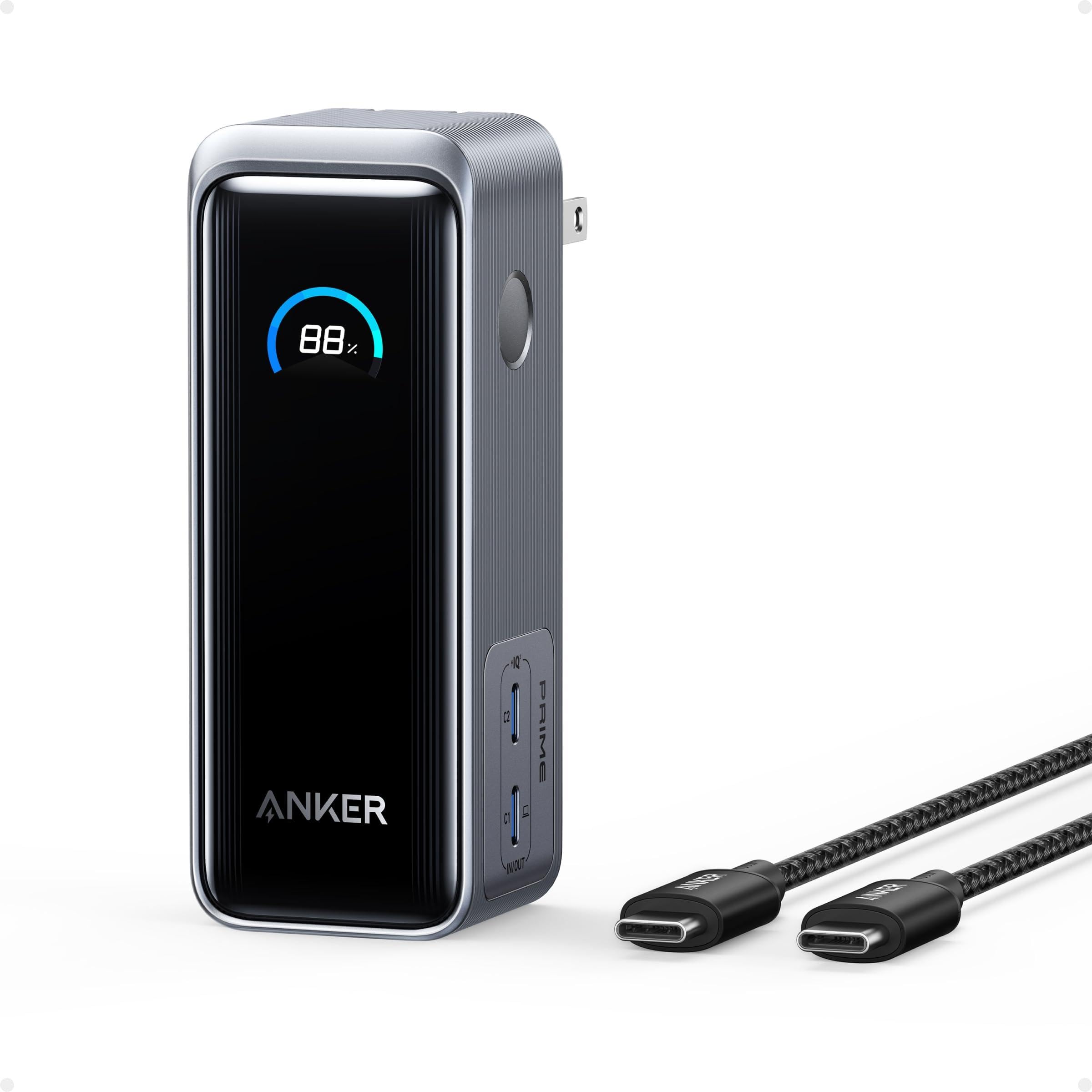 【ほぼ新品】ANKER Prime PowerBank9600mAhFusion Anker Prime Power Bank, 9,600mAh Battery Pack with 65W