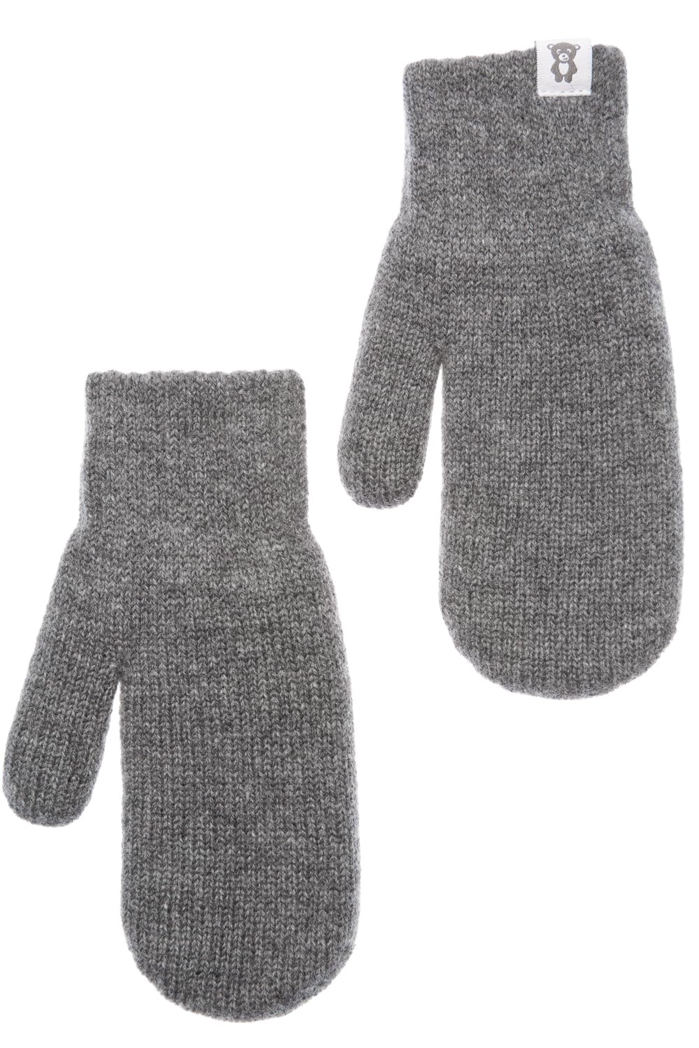 Gants en laine tricotée double couche pour bébés Les gants d’hiver tricotés chauds pour garçons et filles Les gants souples et confortables