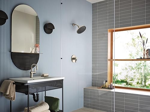 Miniatura 2 de Moen Cia 6221EWBN - Grifo de lavabo de baño de níquel cepillado Motionsense Wave sin contacto de una sola manija, 6221EWBN