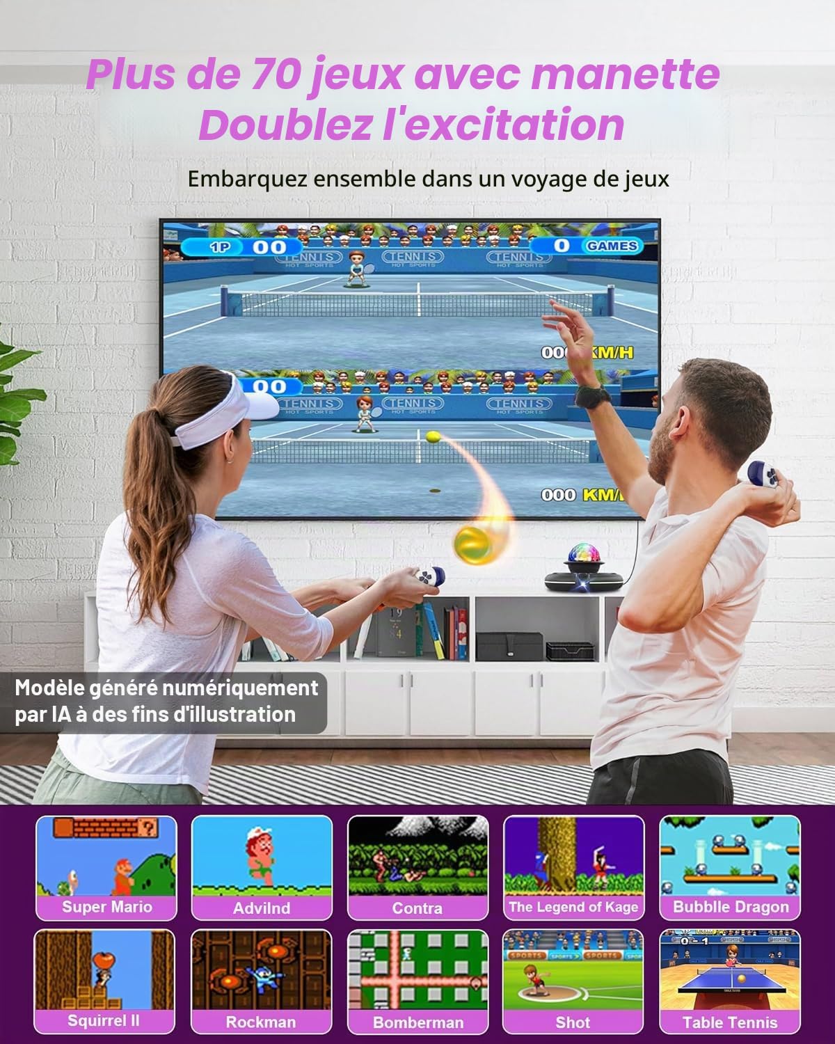 Tapis de danse antidérapant avec caméra pour TV, manette sans fil, jeu amusant pour enfants et adultes, cadeaux pour filles et garçons