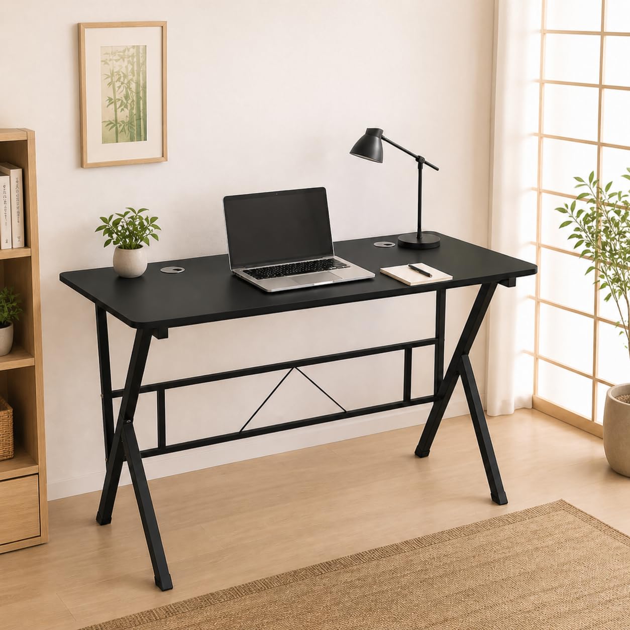 【人気商品】N&S PCデスク 幅100cm ブラック カーボン調天板 ワークデ Amazon | N&S PCデスク 幅100cm ブラック カーボン調天板 ワークデスク