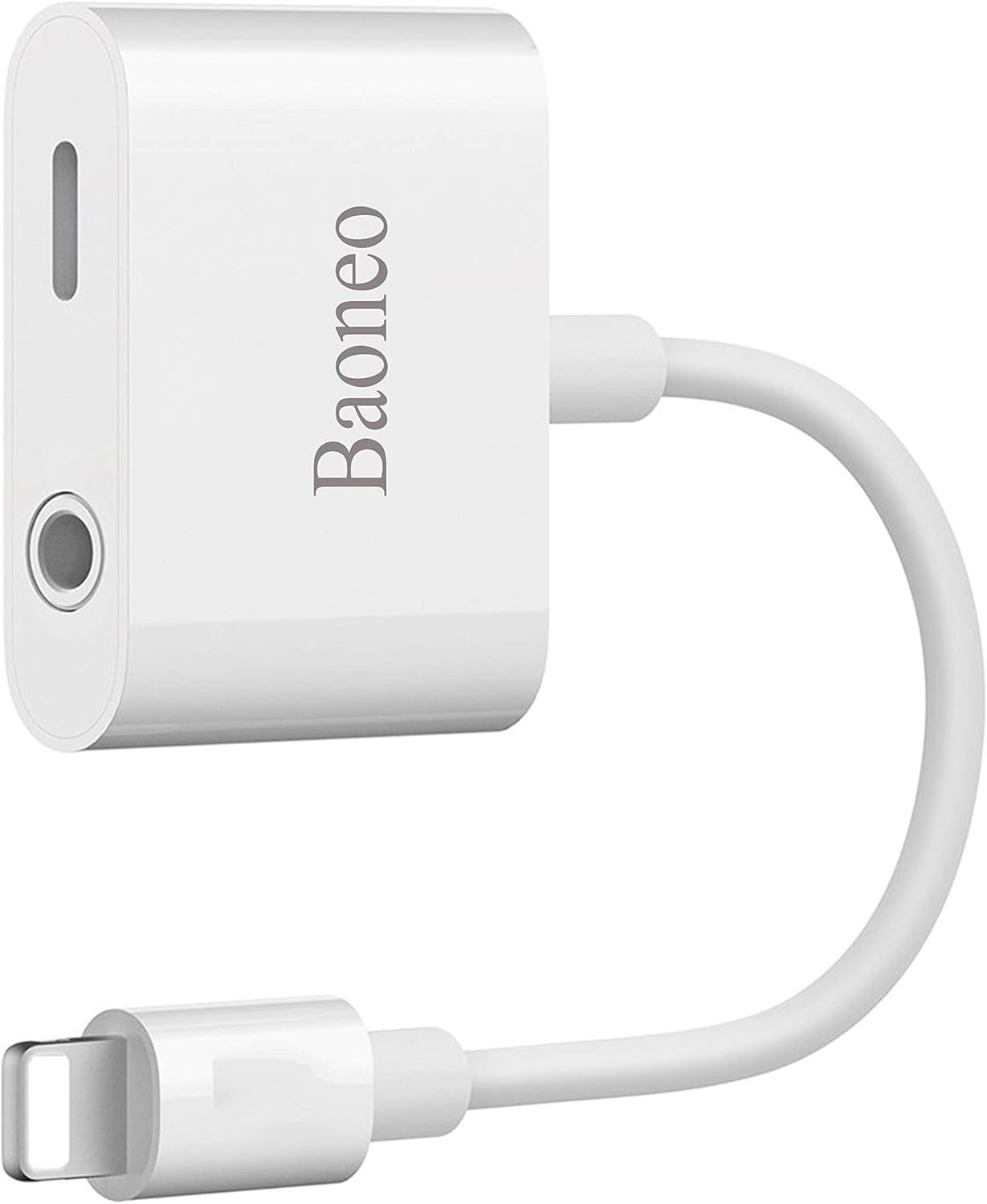 Baoneo Headphone Jack Adapter for X/XS/XS MAX/XR/8/ 8Plus/ 7/7 Plus Earphone Connector Convertor 2 in 1 Accessories