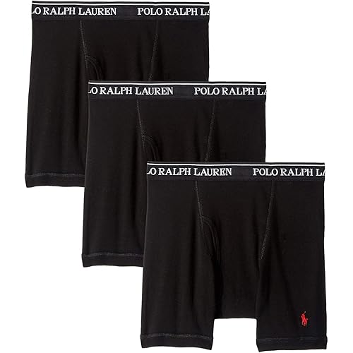 POLO RALPH LAUREN Men's Classic Fit w/Wicking 3-Pack Boxer Briefs