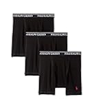 Men's Classic Fit Cotton Boxer Briefs, Trunks & Long Leg Available, 3-Pack