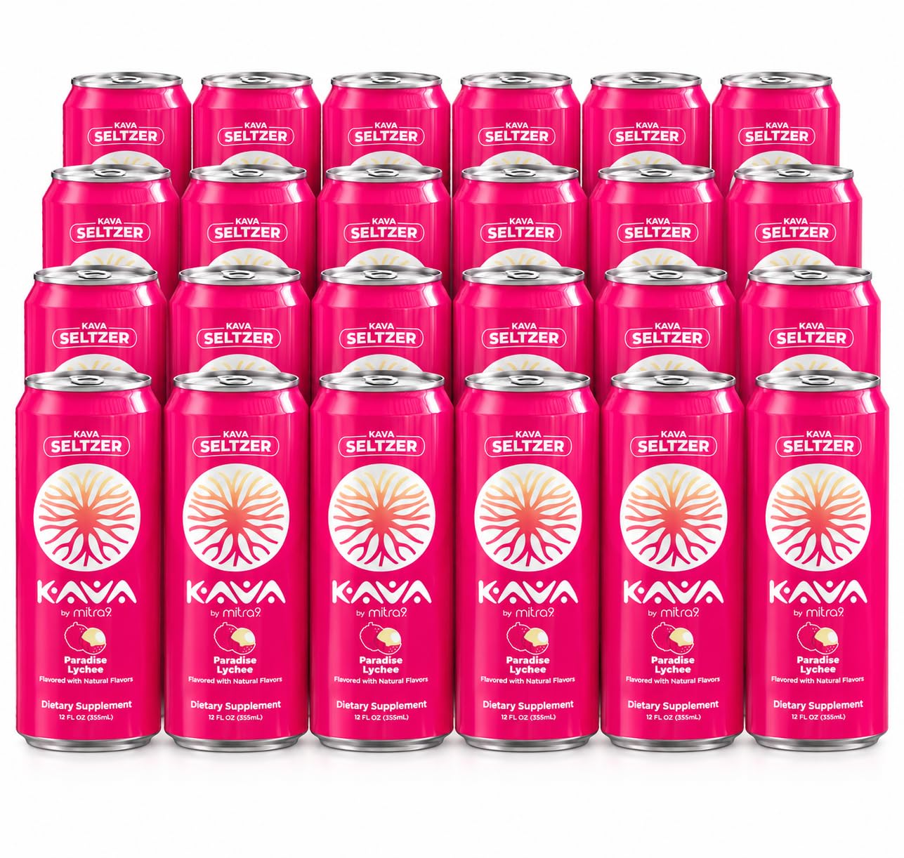 Mitra9 Paradise Lychee Kava Seltzer, 4-Pack, 500mg Kava Root, 12 fl oz Cans — Amazon image 10