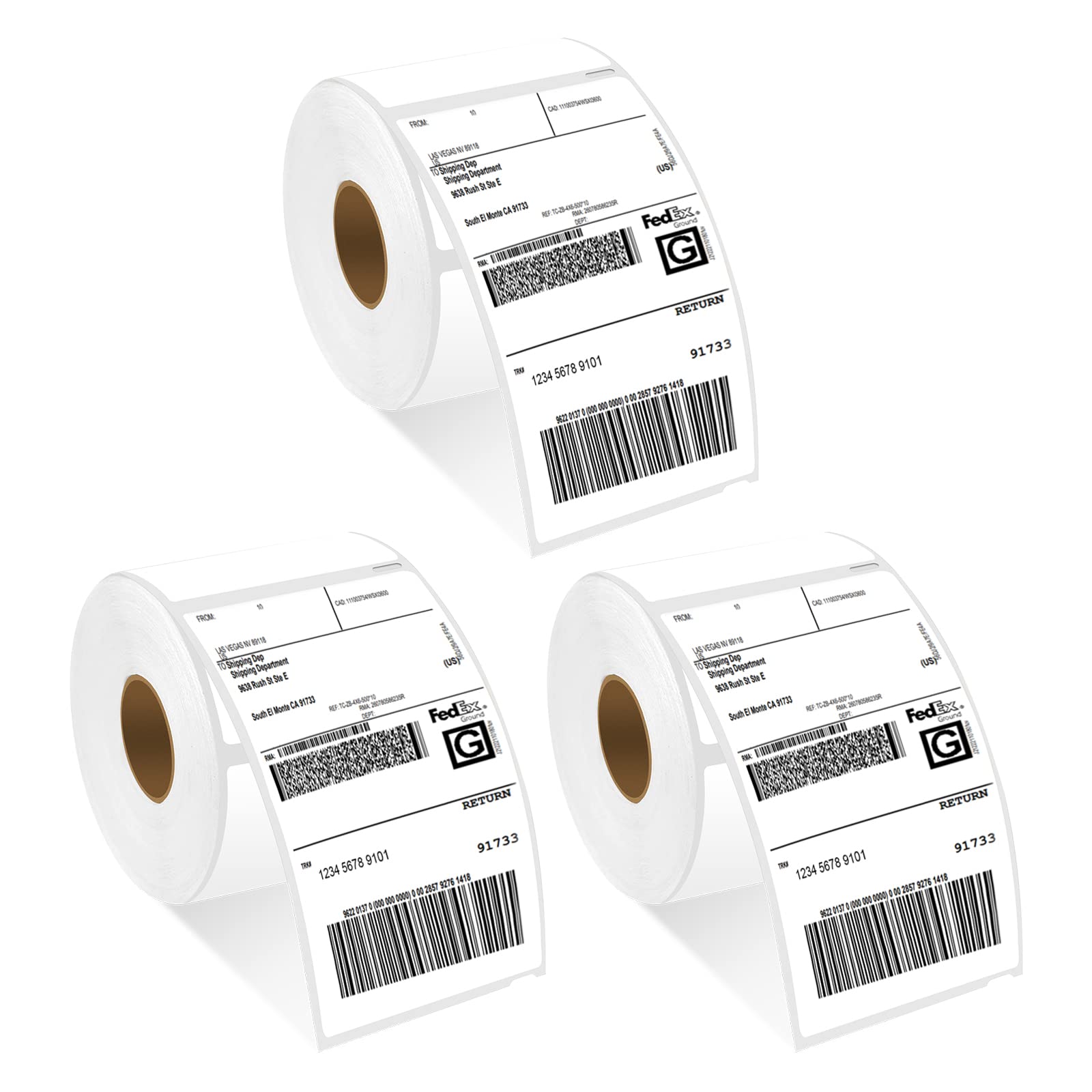 Cruxer 3 Roll Compatible for DYMO 30256 A30256 2-5/16" x 4"(59mm x 104mm) Shipping Labels Perforated 300 Labels per roll, Replacement for DYMO Label