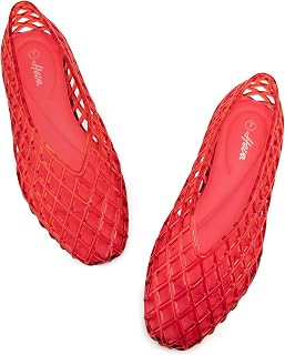 HEVA Women's Jelly Mesh Flats