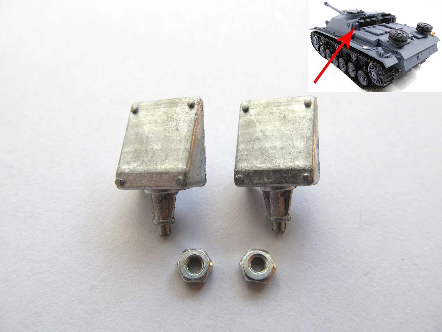 Mato 3868-1 rc Metal Parts Metal Aerial Mount for 1/16 1:16 RC Stug III Tank Metal Upgraded Parts