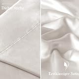 Vielit 2 Pack Satin Pillowcase for Hair and Skin,Soft as Silk Pillowcases for Hair and Skin,Easier Care than Silk Pillow Case Beige Pillowcases for 50x70cm Pillow Envelope & 2 Scrunchies - 7