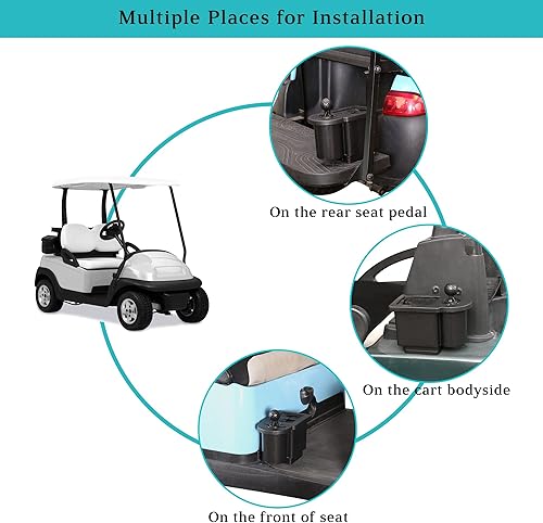 Miniatura 7 de 10L0L Arandela de bolas para carrito de golf, limpiador de cabeza de palo de golf para Yamaha, EZGO, Club Car, Star EV-Universal y desmontable