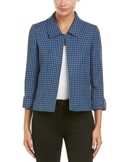 Houndstooth Printed Novetly Jacket 
