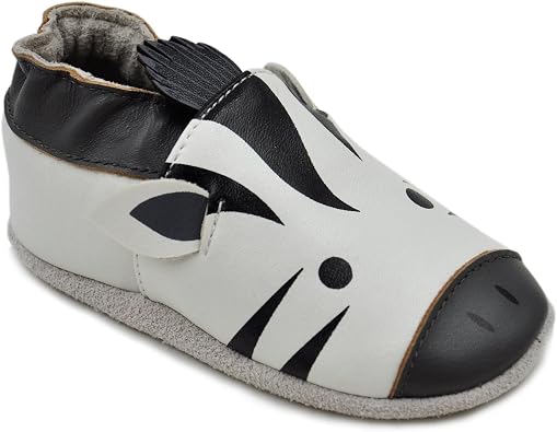 Unisex Soft Sole Leather Shoes Boys & Girls First Walker Toddler Crib Booties Slippers