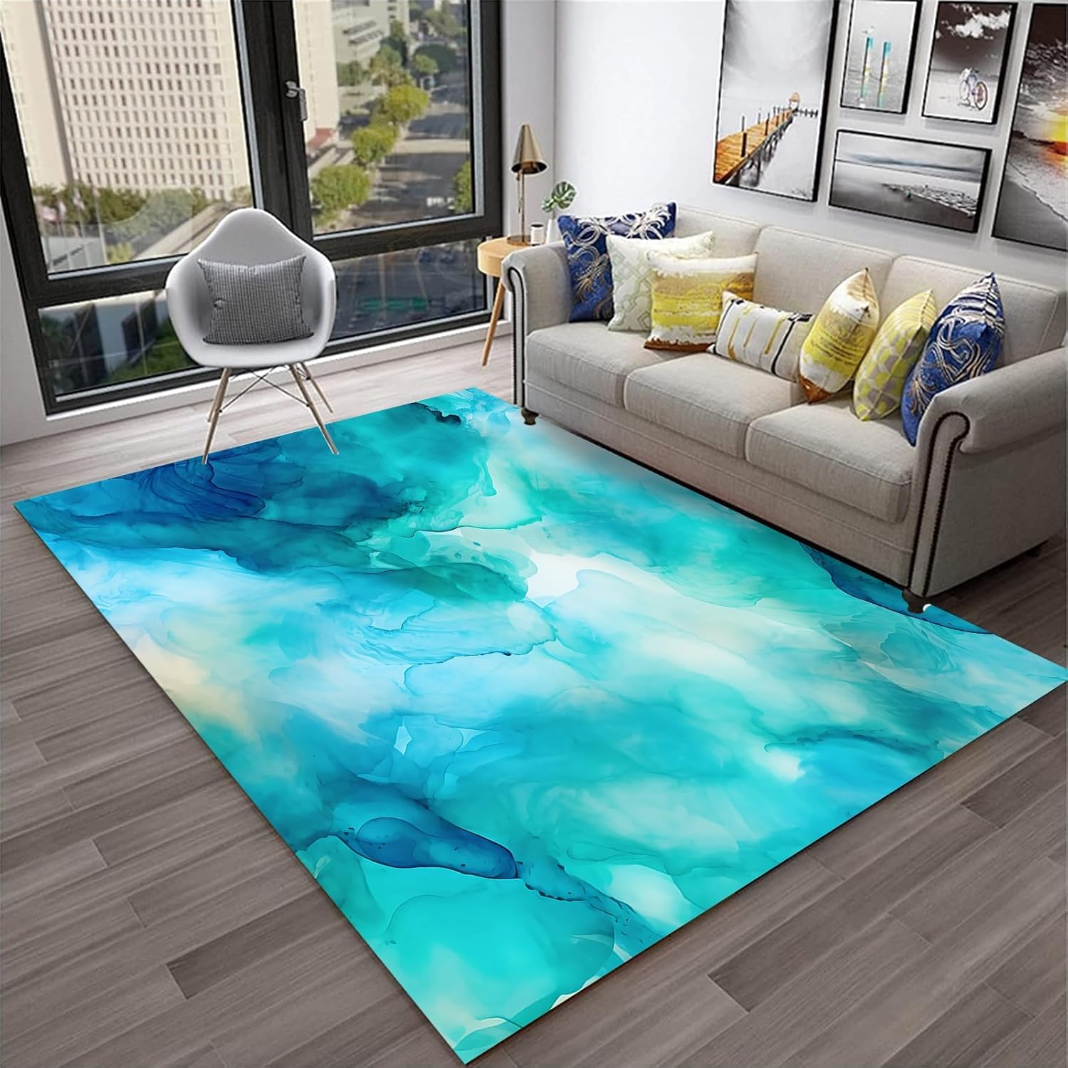 Tapis chambre anti-glisse 100 x 200 cm pour sécuriser le sol du salon