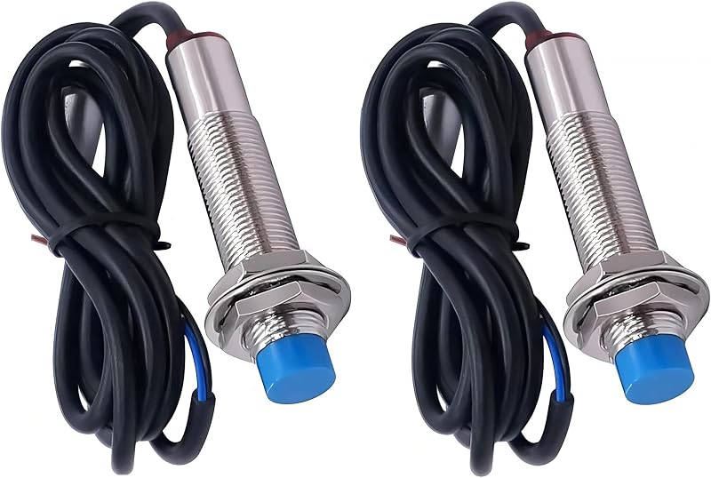 WWZMDiB 2Pcs M12 Inductive Proximity Sensor Switch NPN NO 6-36V 4mm LJ12A3-4-Z/BX