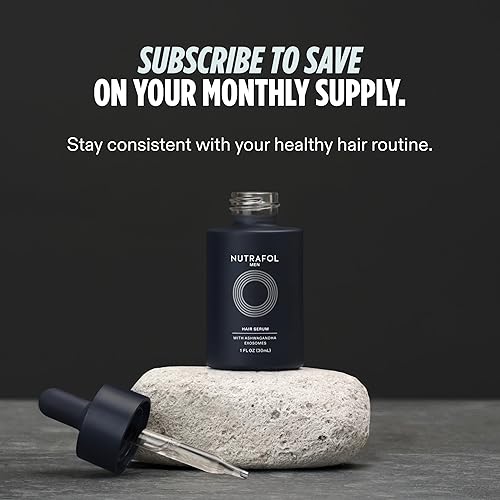 Miniatura 6 de Nutrafol Suero para el cabello para hombre, clínicamente probado para apoyar una cobertura visiblemente más gruesa del cabello y el cuero cabelludo,