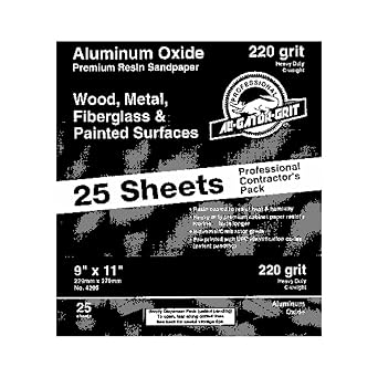 Gator 11 in. L x 9 in. W 120 Grit Medium Aluminum Oxide Sandpaper 1 pk