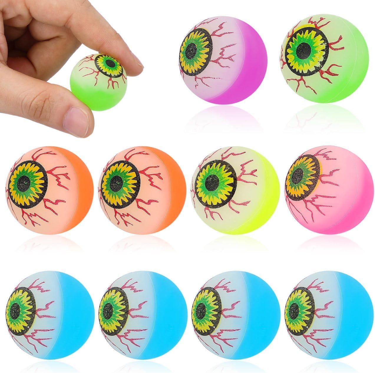 Eyeball bouncy balls