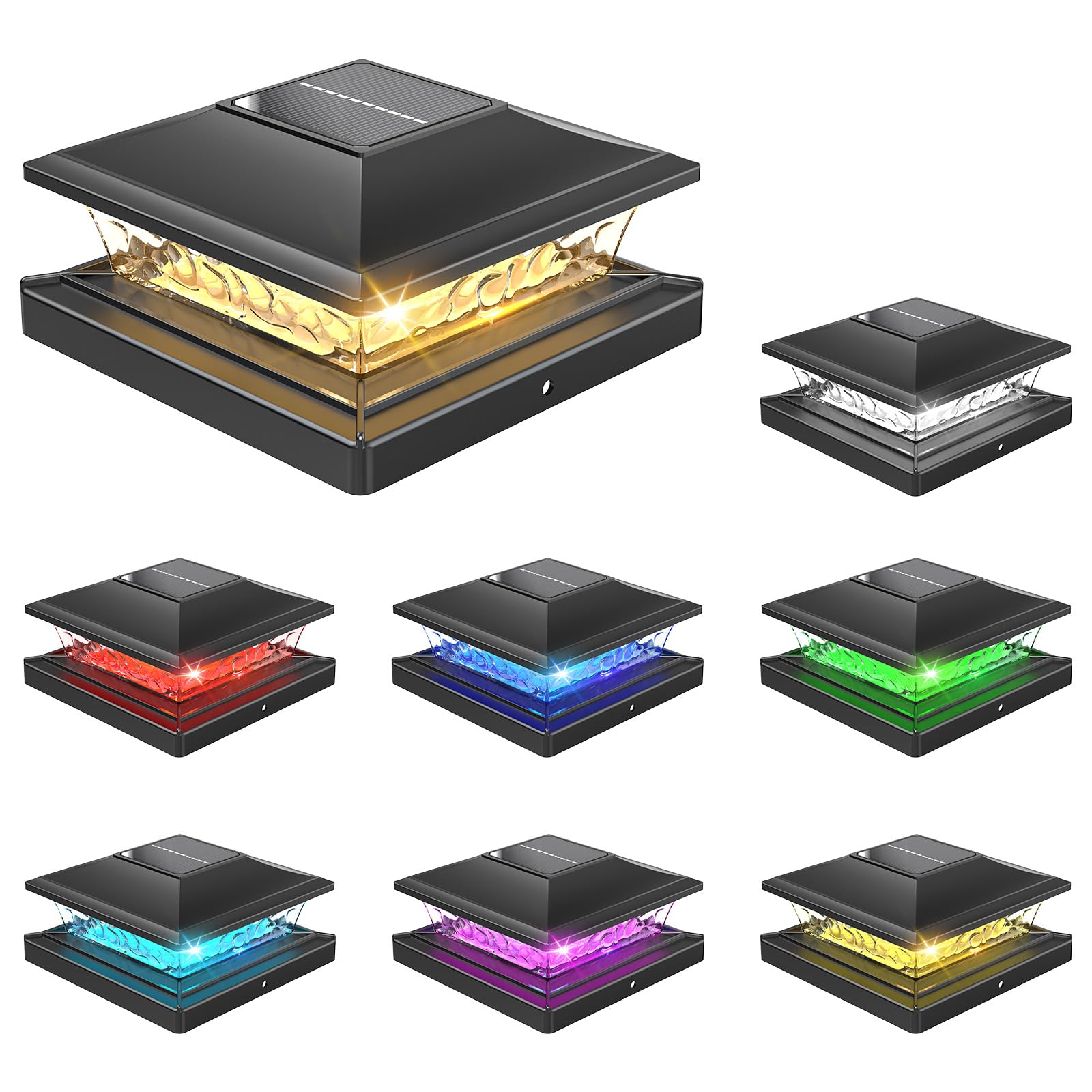 APONUO Solar Post Cap Lights
