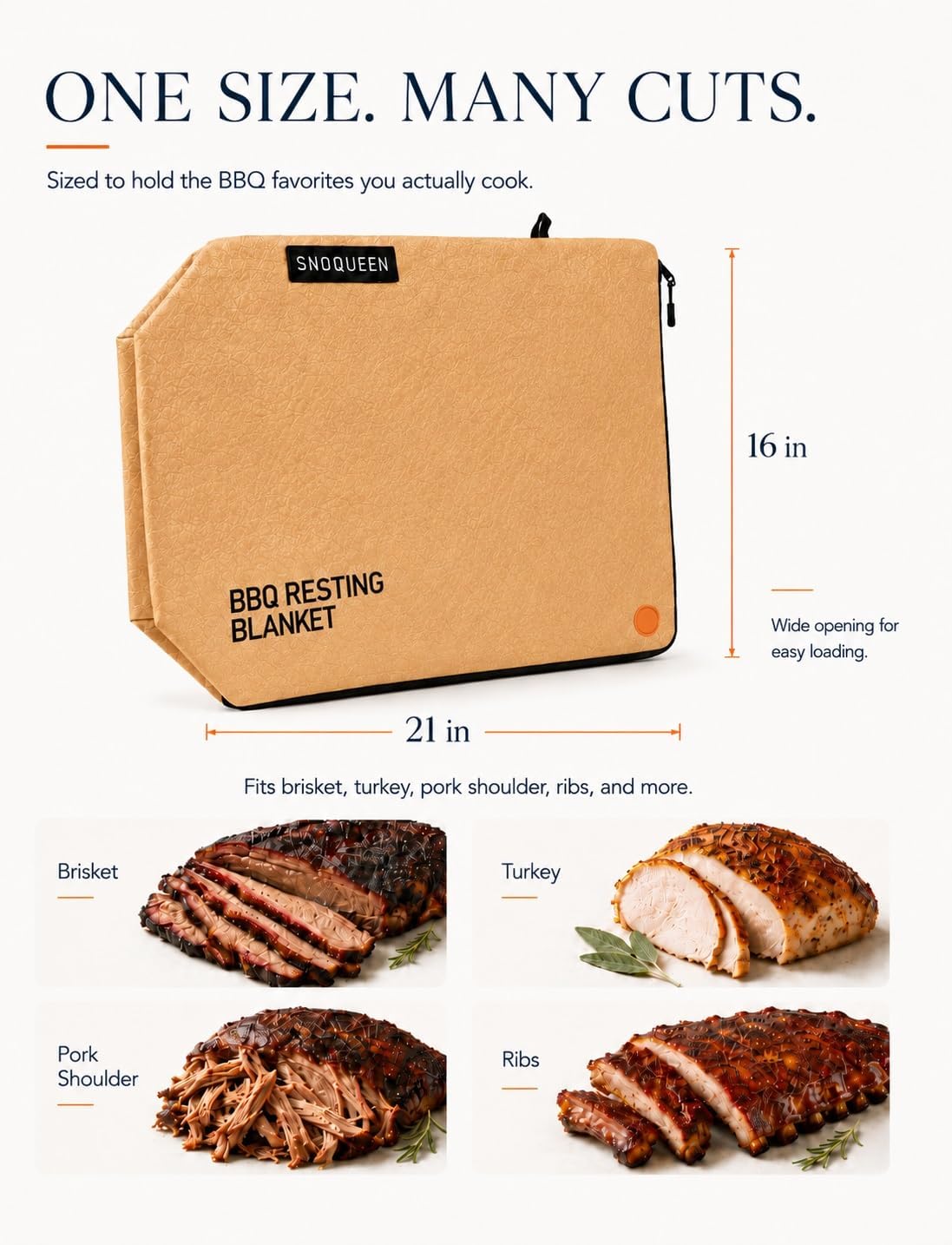 BBQ Blanket PRO for Resting Meat – Heavy Duty Insulated Smoker Bag with Wide Mouth | Restaurant Grade Brisket Blanket for Pork, Turkey, Beef | Reusable BBQ Accessory & Gift for Grill Lovers image 5