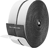Vista 11 de Cinta aislante de espuma autoadhesiva Storystore, 2 pulgadas x 3/8 pulgadas x 6,5 pies, resistente a la intemperie para puertas y ventanas, sello
