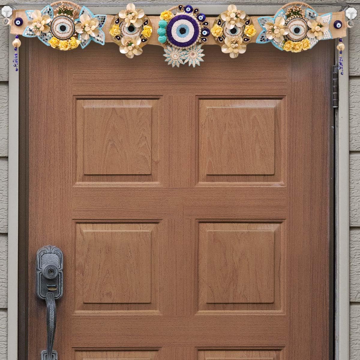 9dzine Turkish Evil Eye Diwali Toran Decoration for Home 42 Inch | Festive Decor | Door Bandhanwar for Office | Unique Gifting