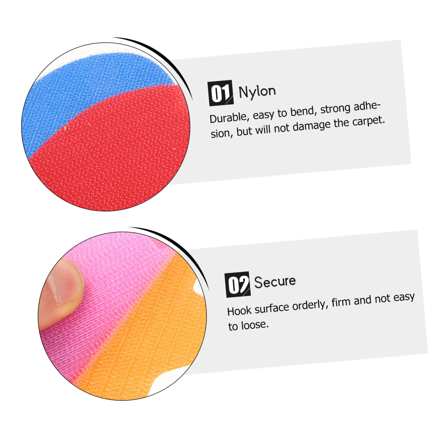 Autocollants De Marquage Pour Tapis DIYEAH - 30 Marqueurs Colorés Pour Salle De Classe - Nylon Durable - Organisation École Maternelle - 11