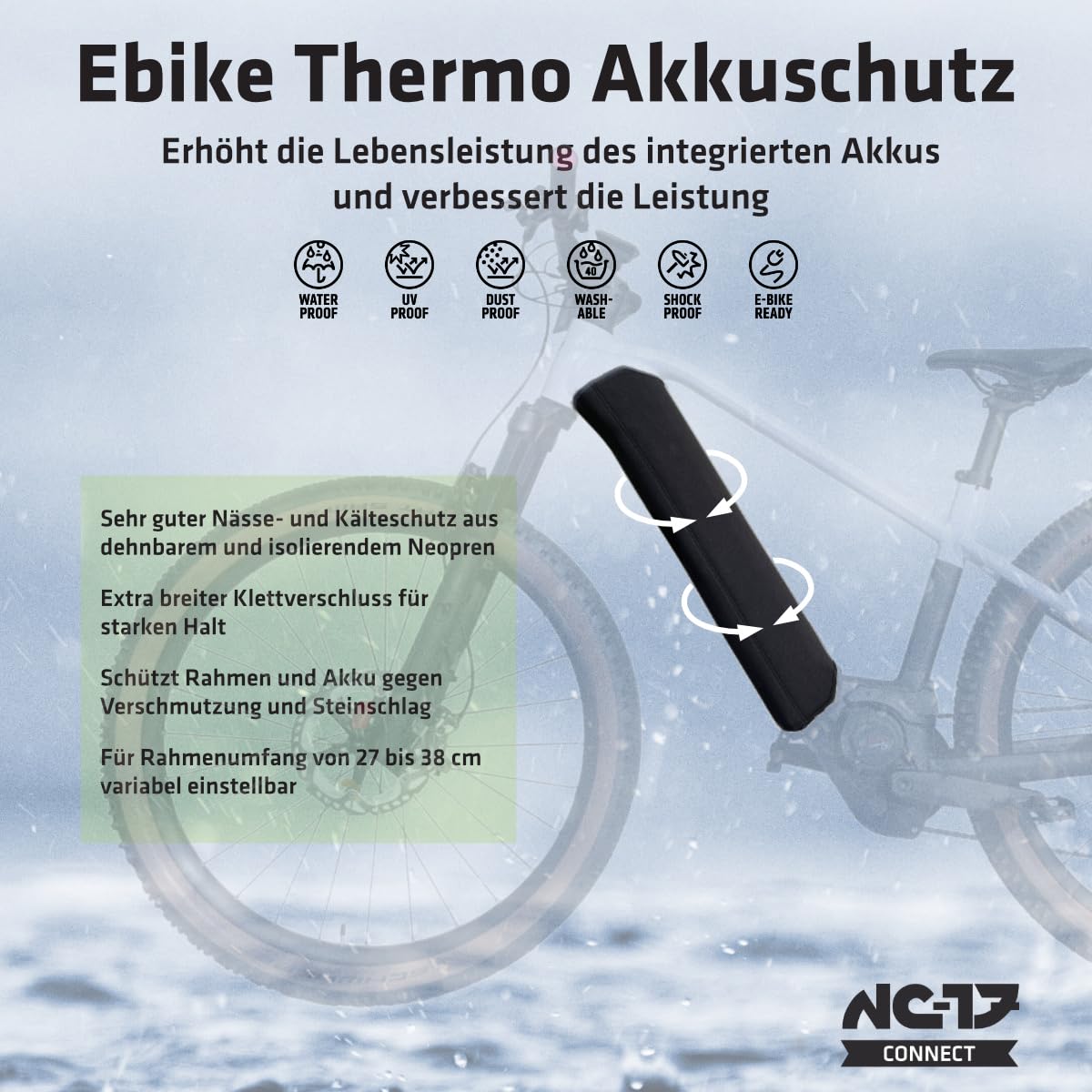 NC-17 Thermo Cover for Down Tube Batteries - Standard