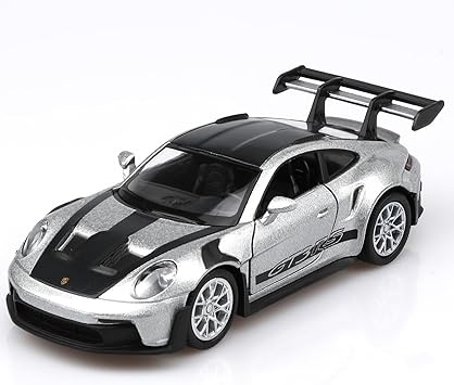 TOKAXI 1/36 Scale Porsche 911 GT3 Diecast Car Models,Pull Back Vehicles Porsche 911 Toy Car,Cars Gifts for Boys Girls Silver