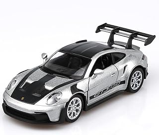 TOKAXI 1/36 Scale Porsche 911 GT3 Diecast Car Models,Pull Back Vehicles Porsche 911 Toy Car,Cars Gifts for Boys Girls （Sil...