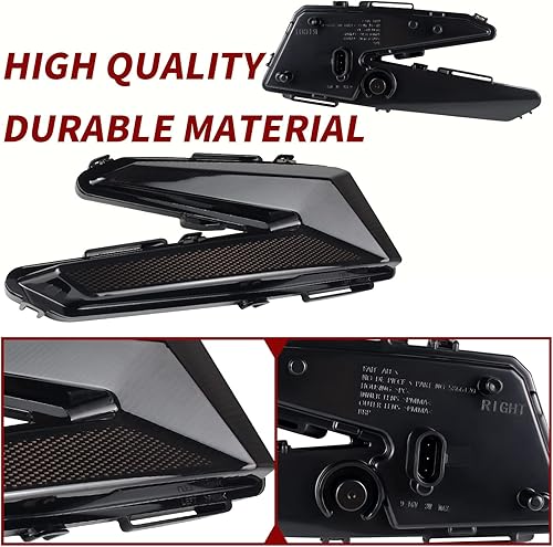 Miniatura 5 de CPOWACE Luces traseras negras de freno traseras compatibles con Can-Am Maverick X3 Max XDS XRS X DS RS RC MR Turbo R RR 2017-2022, montaje de luz