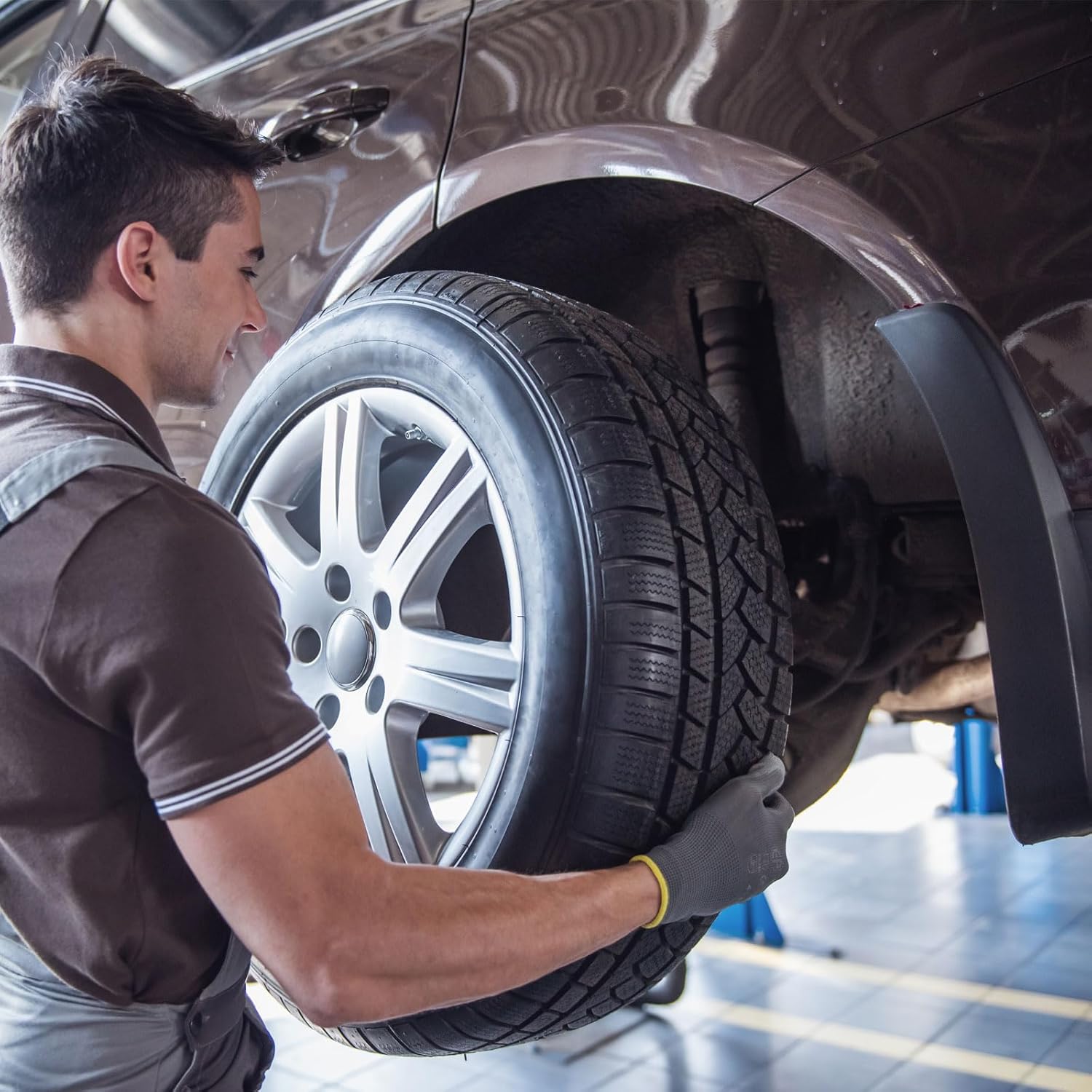 uxcell 3個 車用スペアタイヤ用ラグレンチ22mm炭素鋼L型スロットエンド六角ソケットレンチL字型タイヤ修理工具自動車修理