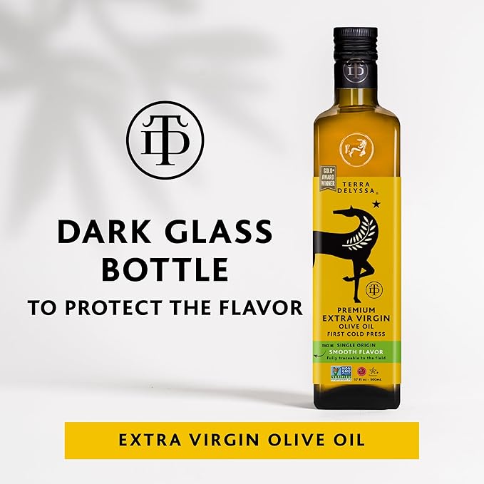 Terra Delyssa Aceite de Oliva Extra Virgen 500 ml Botella miniatura 7